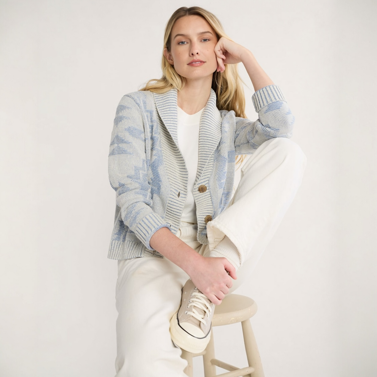 WOMEN'S PENDLETON TEXTURED COTTON CARDIGAN