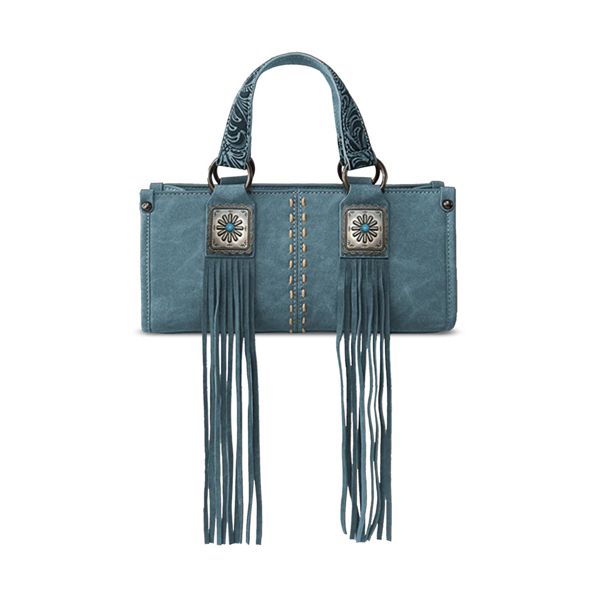 Montana West Western Fringe Concho Mini Crossbody Bag