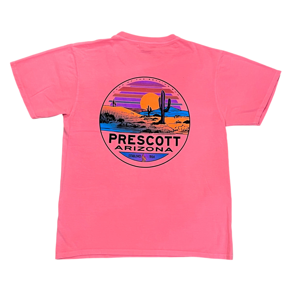 Neon Pink with Desert Sunset T-Shirt