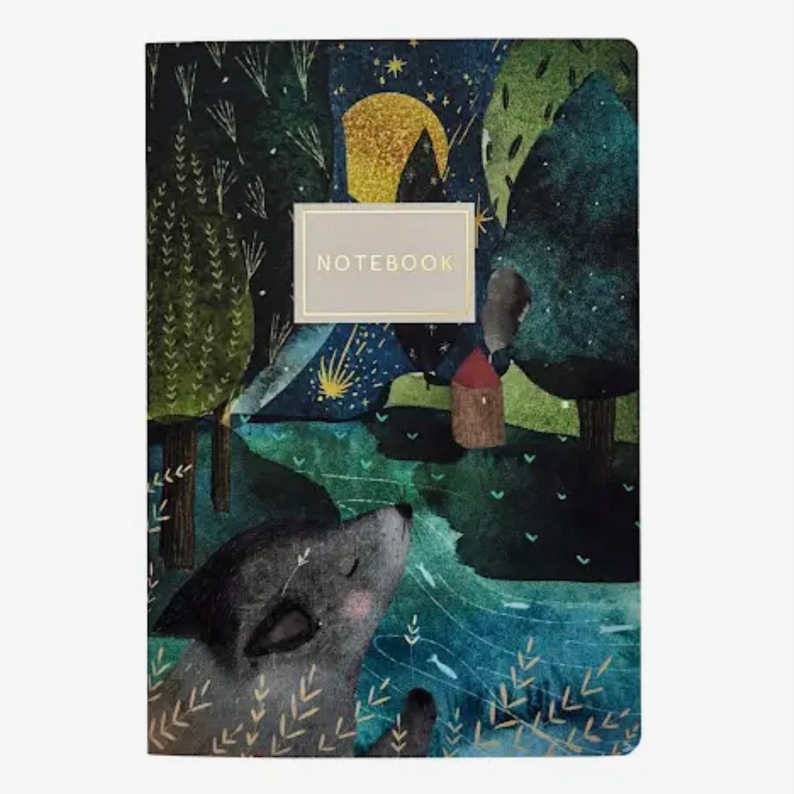 The Wolf Cub And Moon Notebook