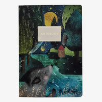The Wolf Cub And Moon Notebook