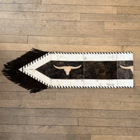 Medium Cowhide Table Runner - Longhorn