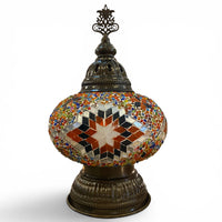 7” Turkish Table Lamp Multicolored