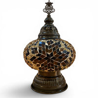 7” Turkish Table Lamp Brown