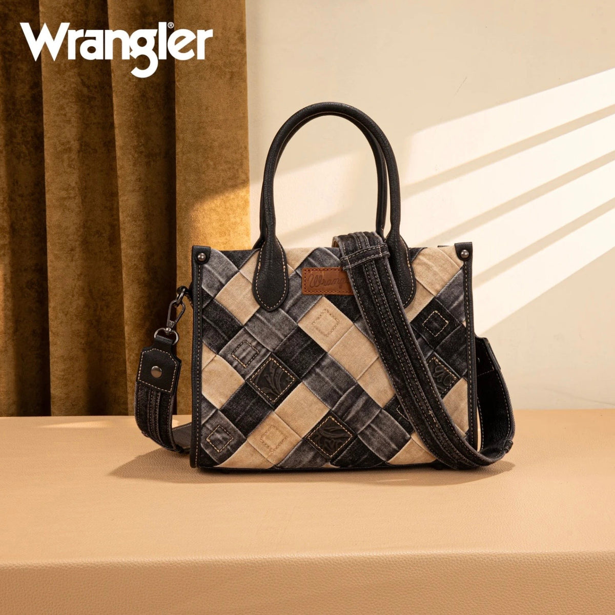 Wrangler Woven Denim Concealed Carry Tote/Crossbody