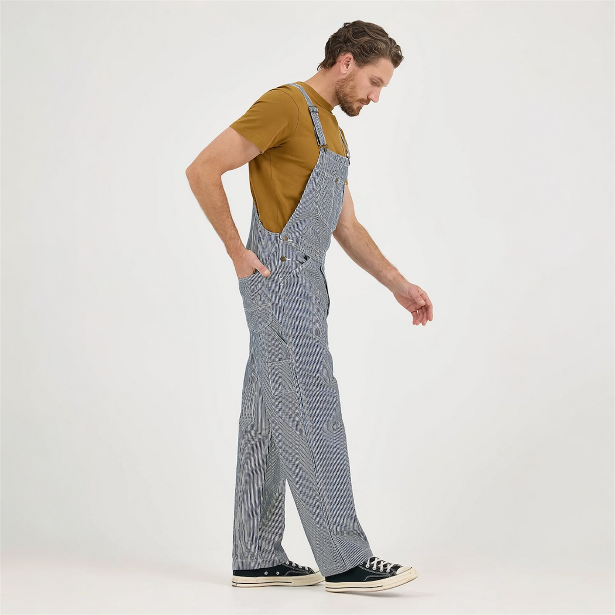 Men’s Lee Railroad Stripe Workwear Bib Overall