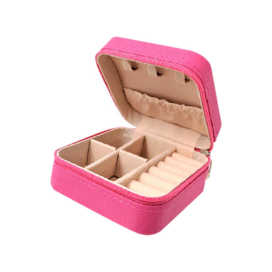 Western Theme Printed Squared Leather Jewelry Box: FUMT / One Size