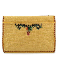 Desert Sunrise Beaded Cactus and Floral Crossbody Handbag