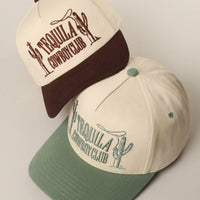 TEQUILA COWBOY CLUB 3D Letter Embroidery Two-Tone Trucker : Brown / ONE SIZE