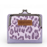 Leopard Print Bi-Fold Wallet With Coin Purse