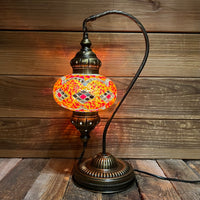 Handmade Half a Heart Turkish Lamps - Orange