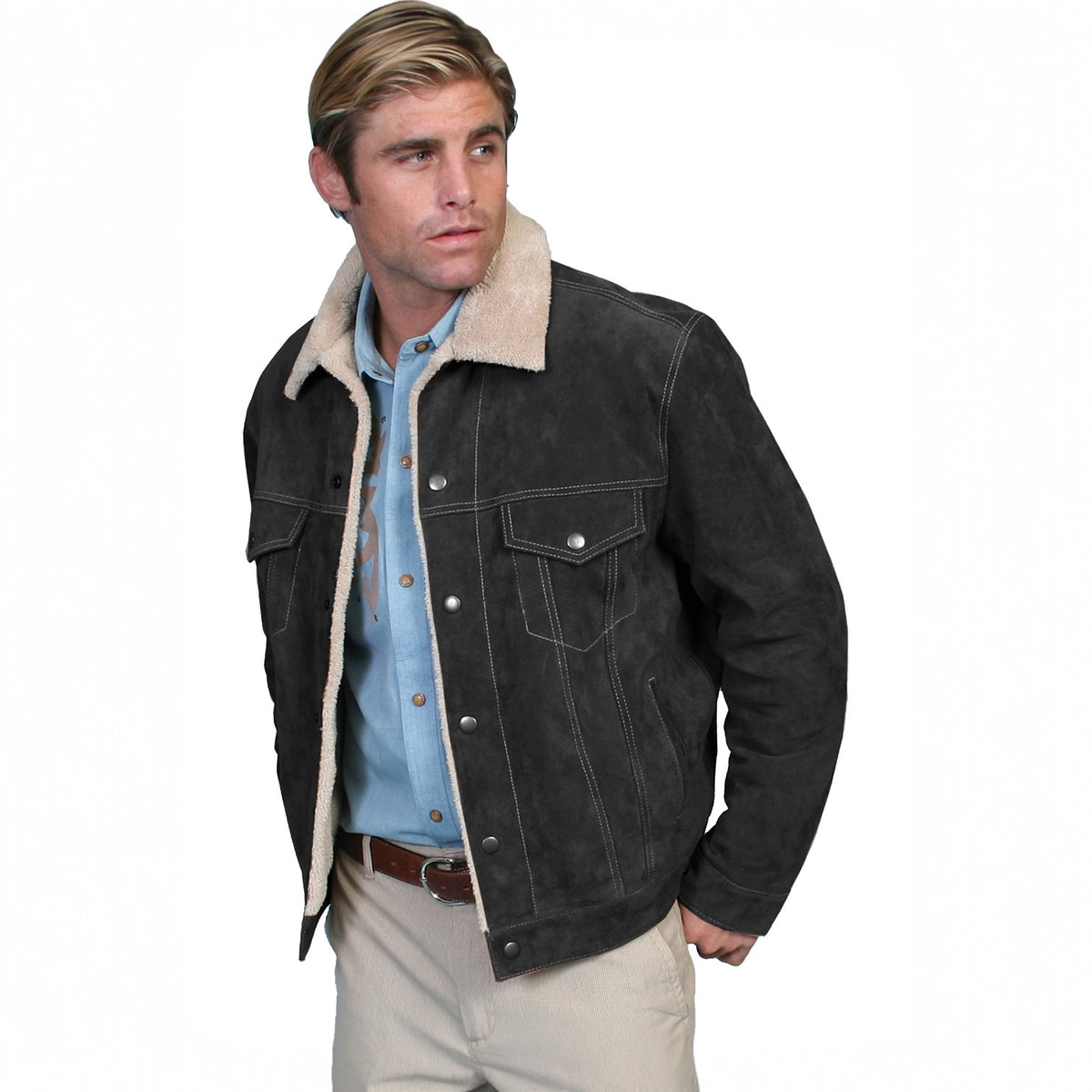 Men’s Scully Suede Leather Jacket