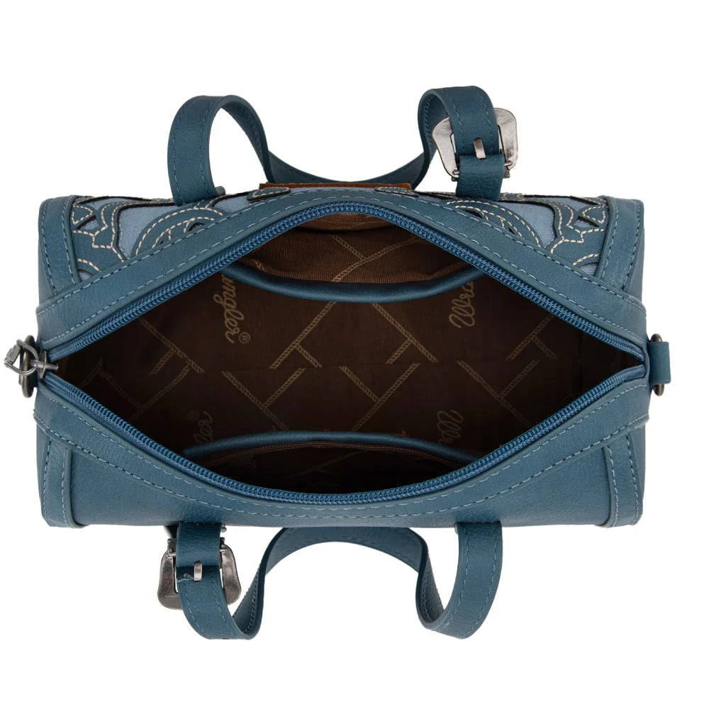 Wrangler Horseshoe Cutout Mini Boston Crossbody Bag