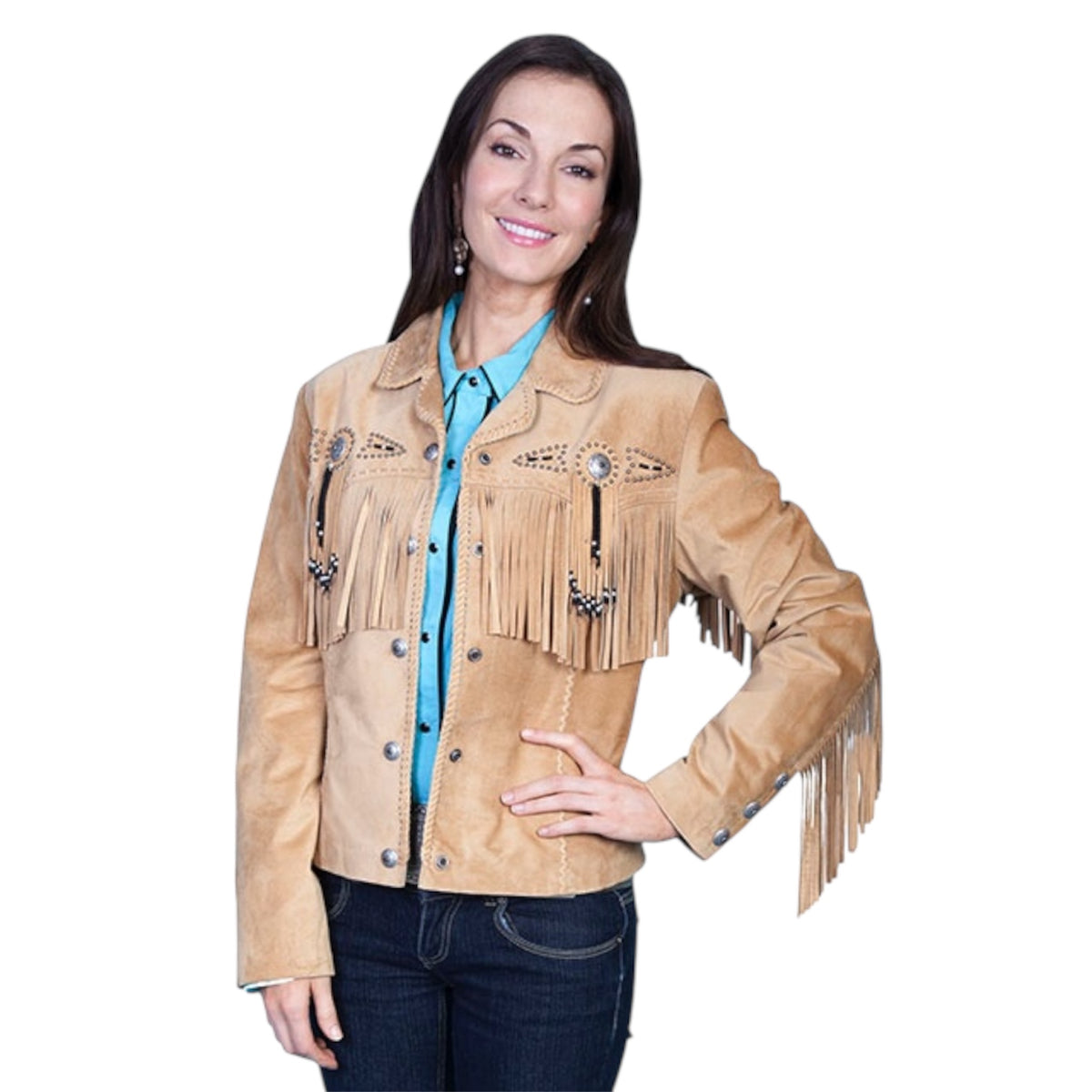 Women’s Scully Fringe and Beaded Jacket