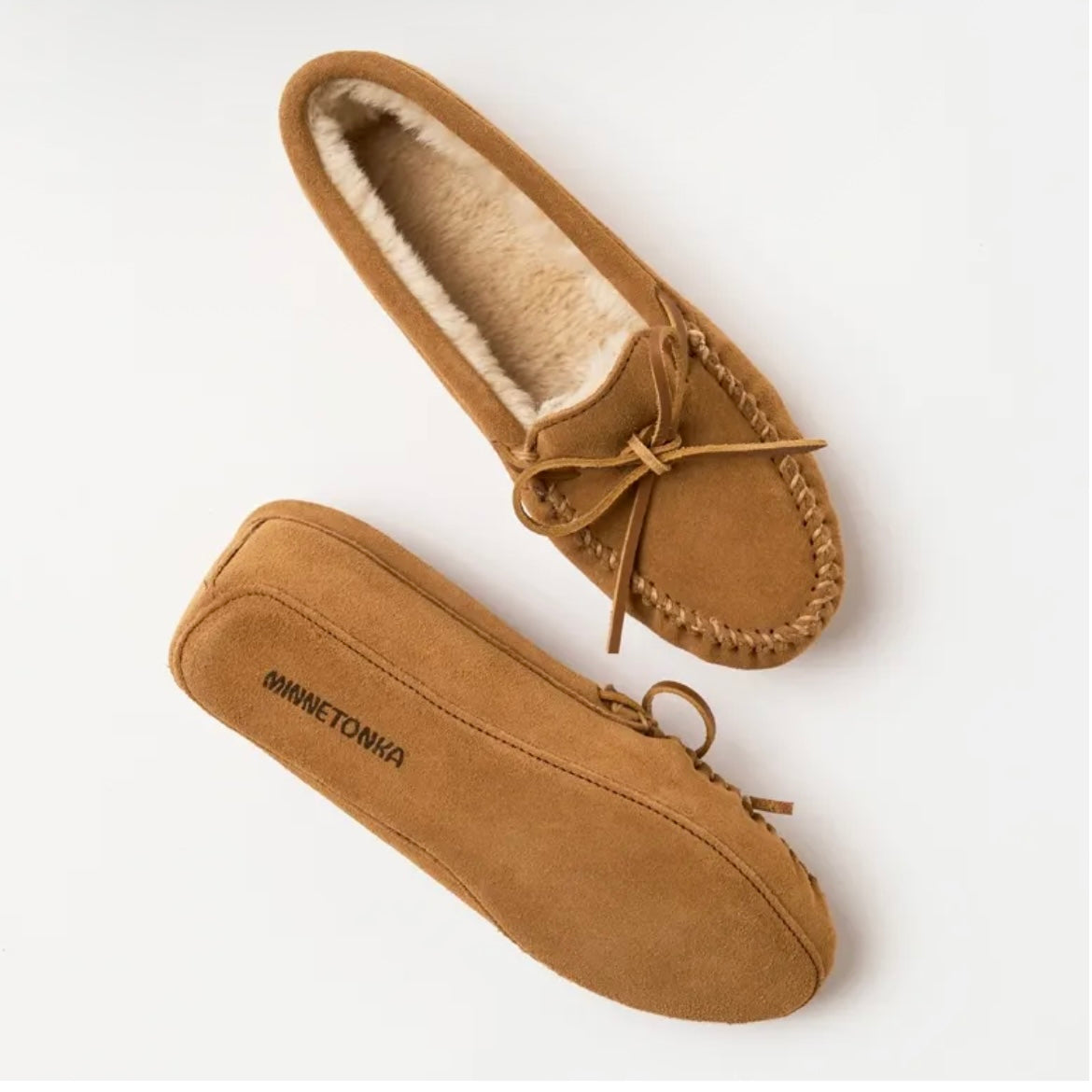 Women's Pile Lined Softsole Minnetonka Moccasins