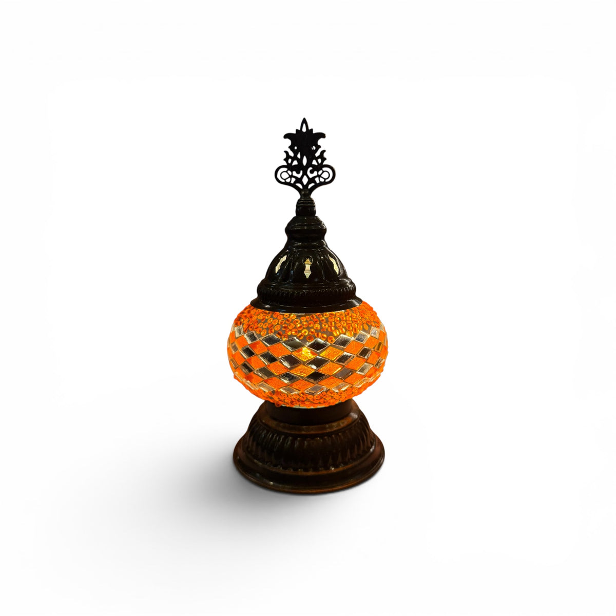 3” Turkish Table Lamp Orange