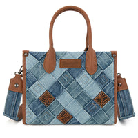 Wrangler Woven Denim Concealed Carry Tote/Crossbody