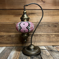 Handmade Half a Heart Turkish Lamps - Pink
