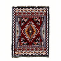 Painted Hills Sunset- Southwest - Cotton Woven Throw Blanket