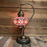 Handmade Half a Heart Turkish Lamps - Pink