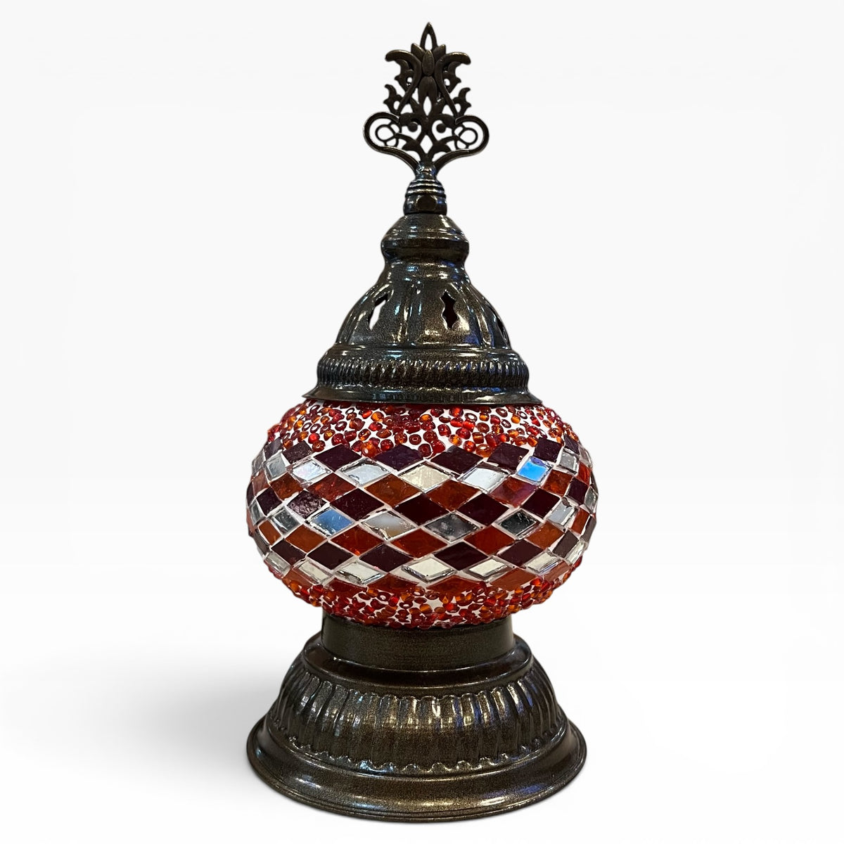 3” Turkish Table Lamp Red