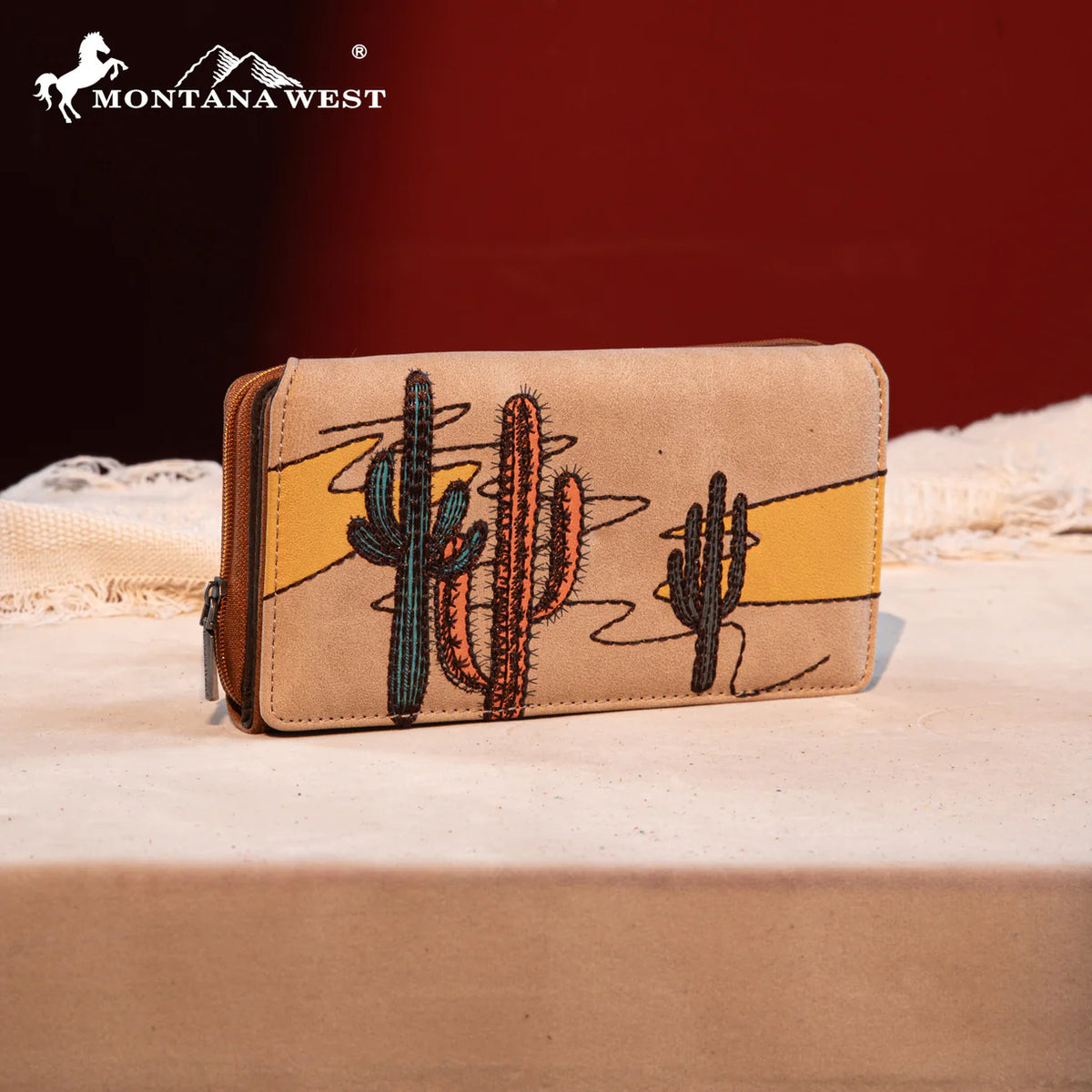 Montana West Embroidered Collection Long Wallet