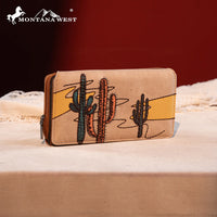 Montana West Embroidered Collection Long Wallet