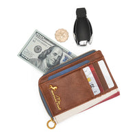 Montana West American Flag RFID Zip Around Wallet