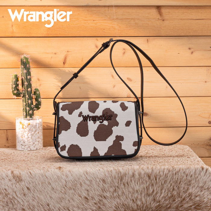 Wrangler Cow Print Crossbody