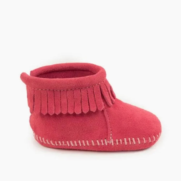 Infant Minnetonka Back Strap Bootie