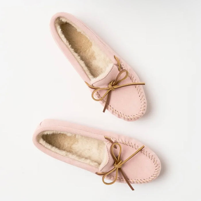 Women's Pile Lined Softsole Minnetonka Moccasins