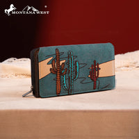Montana West Embroidered Collection Long Wallet