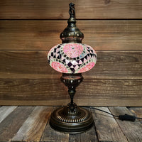 Handmade Half a Heart Turkish Lamps - Purple