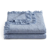 Sadie Stonewashed Paisley Ruffled Lightweight Quilt Set