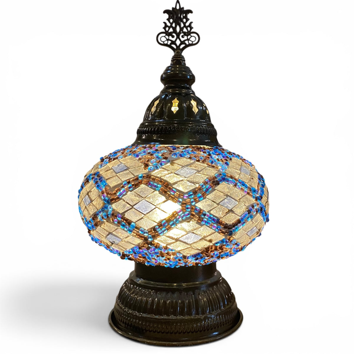7” Turkish Table Lamp Purple