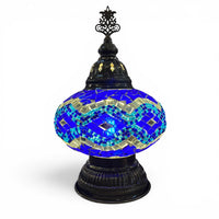 7” Turkish Table Lamp Blue