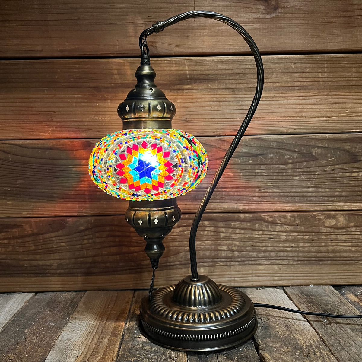 Handmade Half a Heart Turkish Lamps - Multicolored
