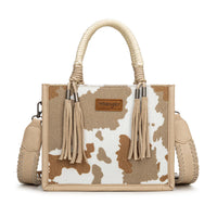 Wrangler Cow Print Tote Crossbody