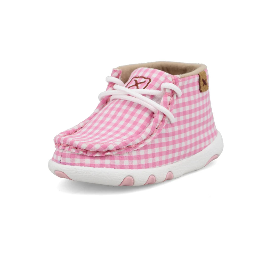 Infant’s Chukka Driving Moc - Pink & White