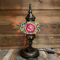 Handmade Half a Heart Turkish Lamps - Dark Multicolor