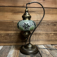 Handmade Half a Heart Turkish Lamps - Green