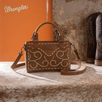 Wrangler Embroidered Swirl Mini Satchel/ Crossbody