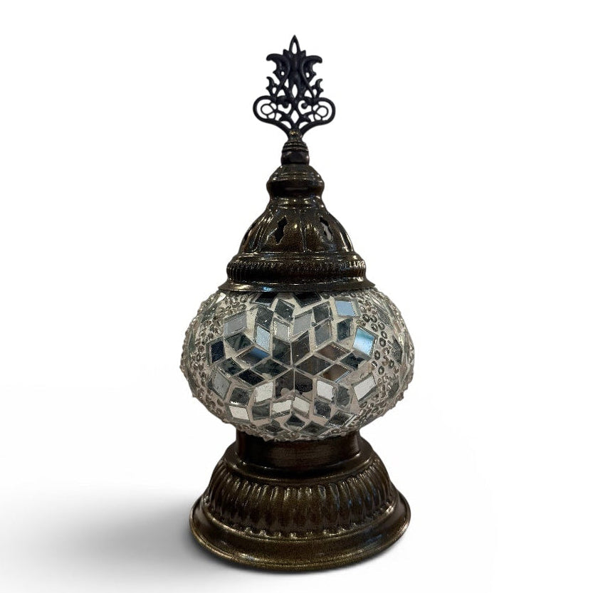 3” White Turkish Table Lamp