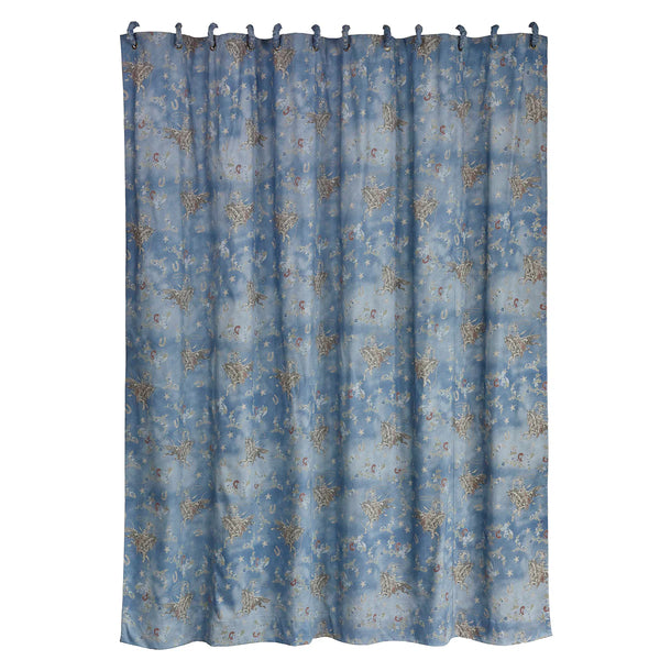 Lee Western Washed Denim Shower Curtain