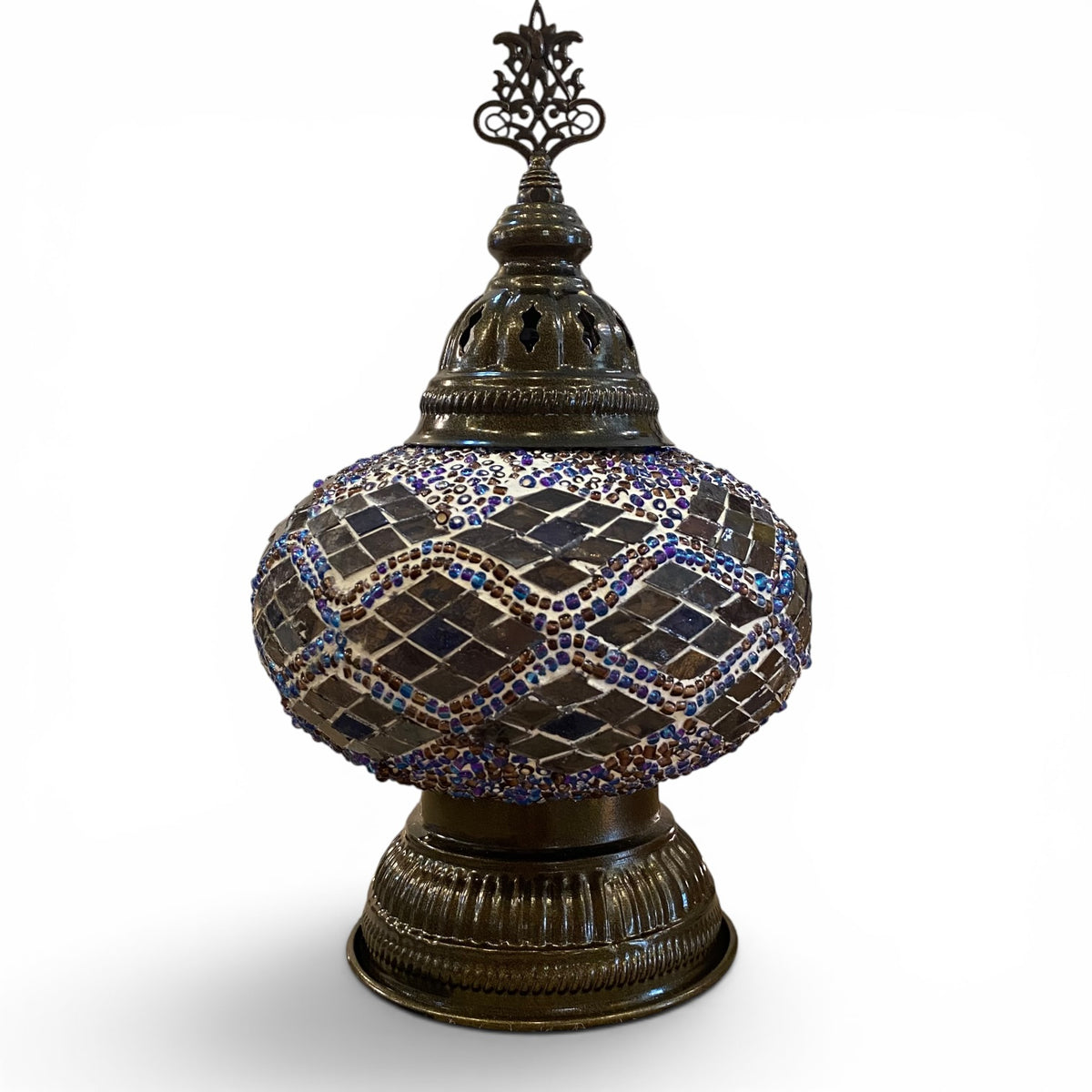 7” Turkish Table Lamp Purple