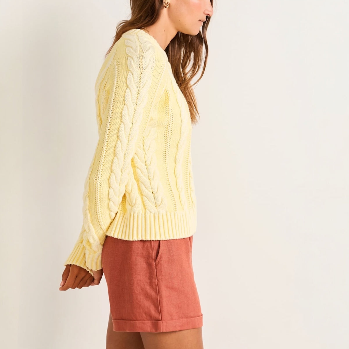 Women's Pendleton Cotton Cable Sweater