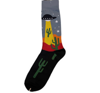 Desert at Night UFO Socks