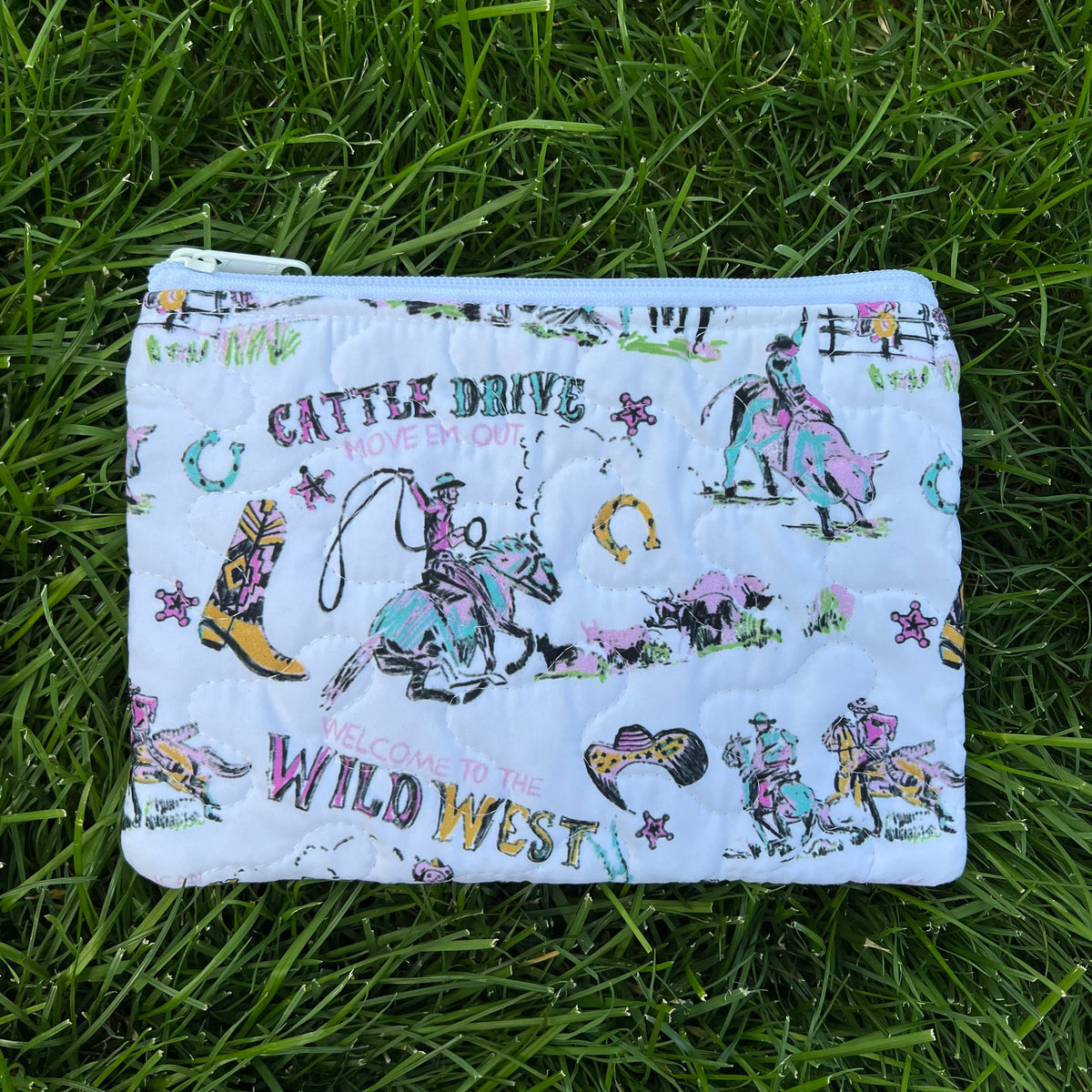 Cattle Drive Jewels Small Makeup Bag