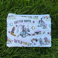 Cattle Drive Jewels Small Makeup Bag