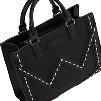 Wrangler Contrast Stitch Chevron Hobo Tote Bag